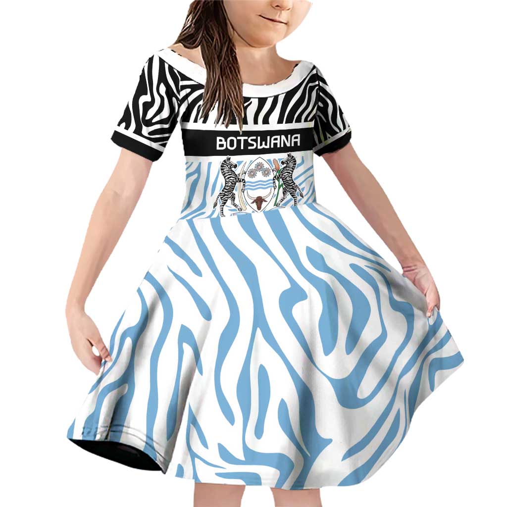 Botswana Personalized Family Matching Off Shoulder Short Dress and Hawaiian Shirt Zebra Skins Pattern - Wonder Print Shop