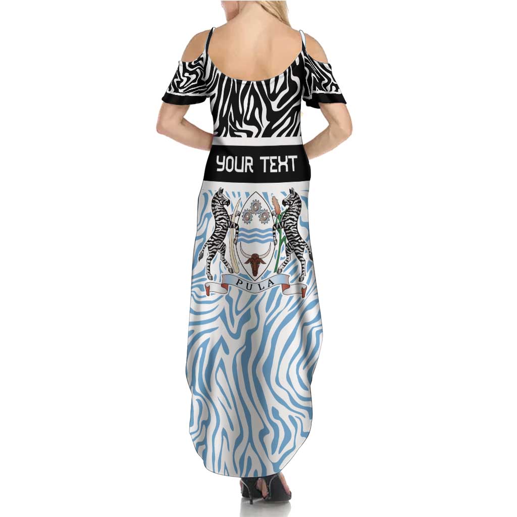 Botswana Personalized Family Matching Summer Maxi Dress and Hawaiian Shirt Zebra Skins Pattern - Wonder Print Shop