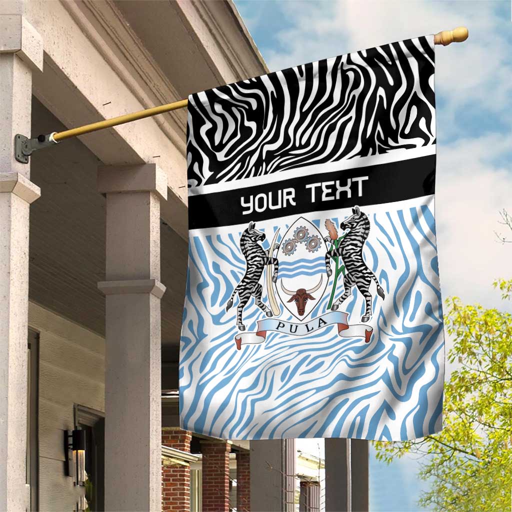 Botswana Personalized Garden Flag Zebra Skins Pattern - Wonder Print Shop
