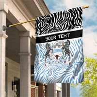 Botswana Personalized Garden Flag Zebra Skins Pattern - Wonder Print Shop