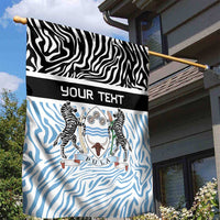 Botswana Personalized Garden Flag Zebra Skins Pattern - Wonder Print Shop