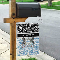 Botswana Personalized Garden Flag Zebra Skins Pattern - Wonder Print Shop