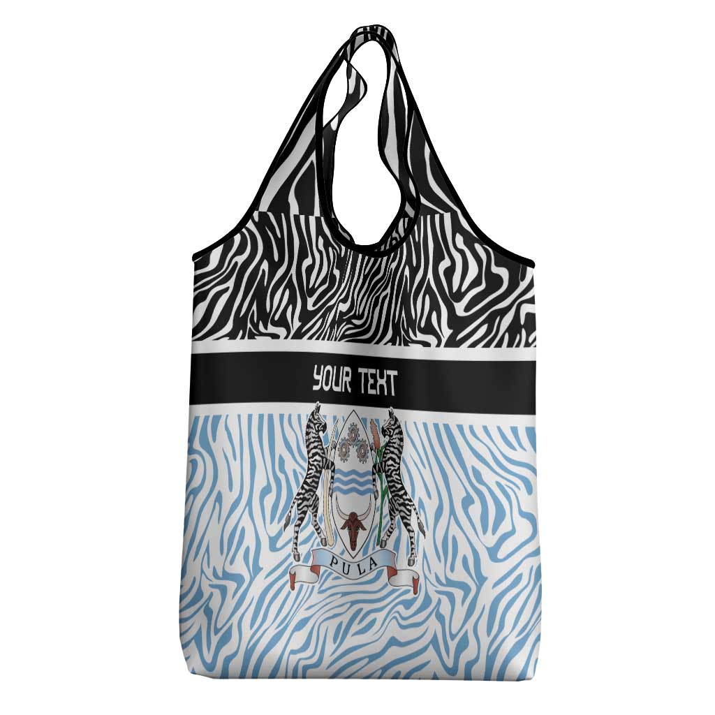 Botswana Personalized Grocery Bag Zebra Skins Pattern - Wonder Print Shop