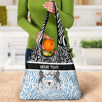 Botswana Personalized Grocery Bag Zebra Skins Pattern - Wonder Print Shop