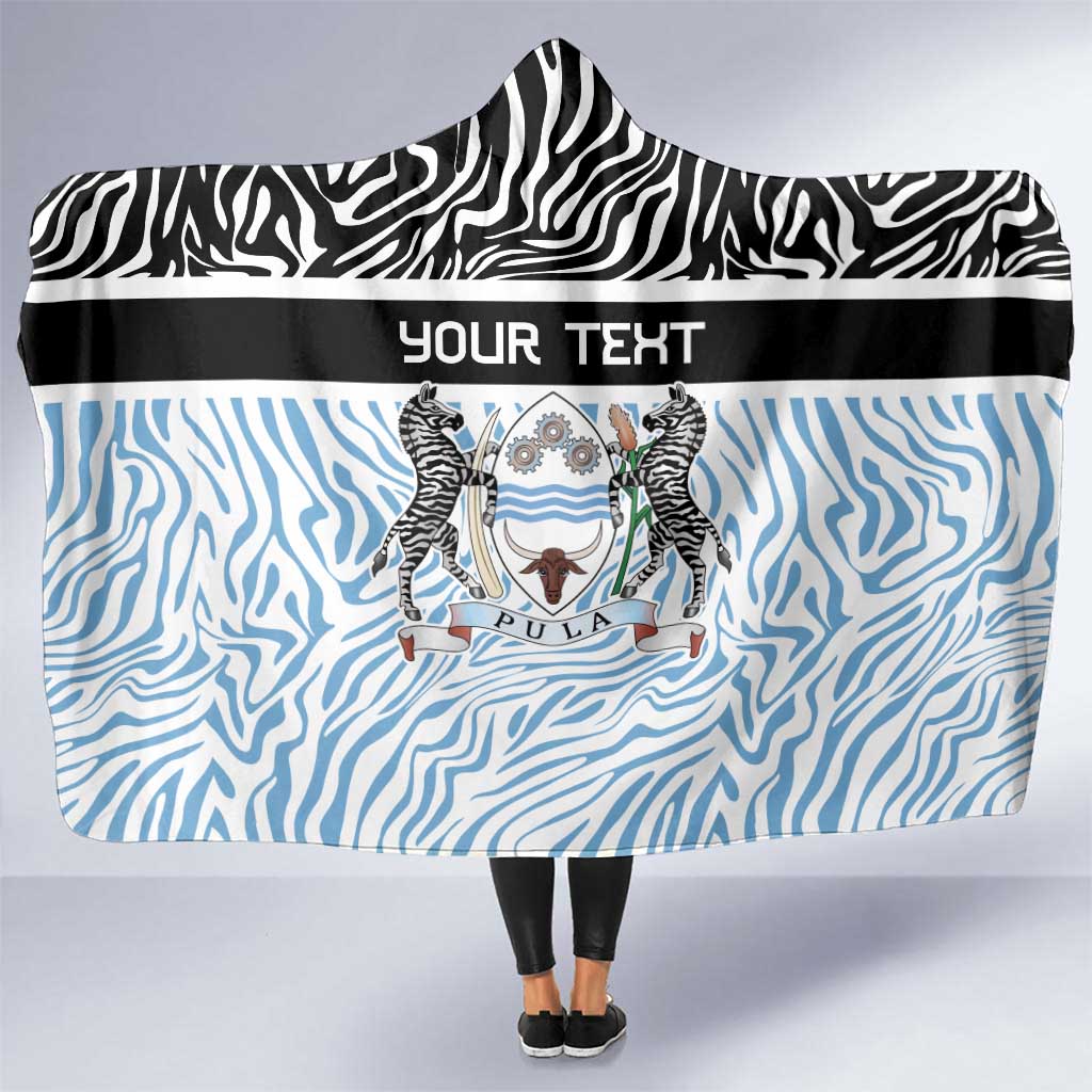 Botswana Personalized Hooded Blanket Zebra Skins Pattern - Wonder Print Shop