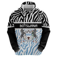 Botswana Personalized Hoodie Zebra Skins Pattern - Wonder Print Shop