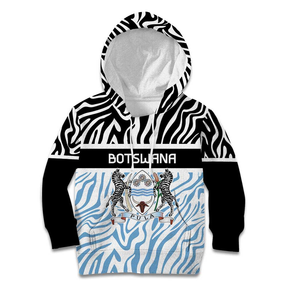 Botswana Personalized Kid Hoodie Zebra Skins Pattern - Wonder Print Shop