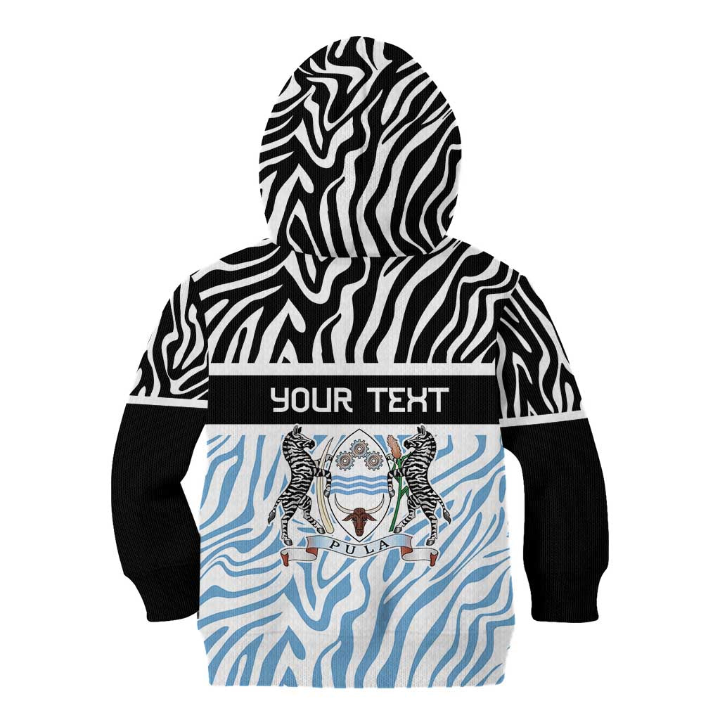 Botswana Personalized Kid Hoodie Zebra Skins Pattern - Wonder Print Shop
