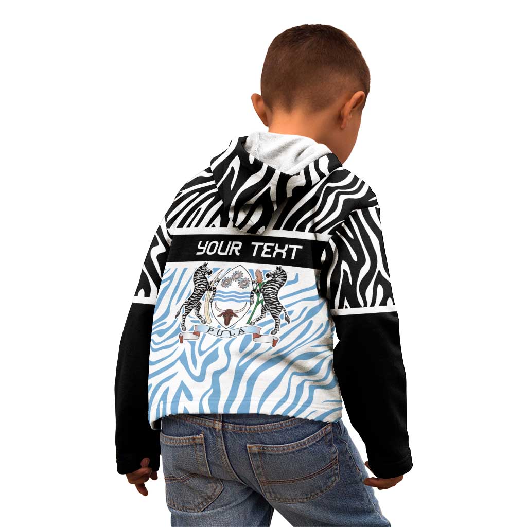 Botswana Personalized Kid Hoodie Zebra Skins Pattern - Wonder Print Shop