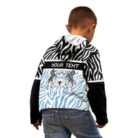 Botswana Personalized Kid Hoodie Zebra Skins Pattern - Wonder Print Shop