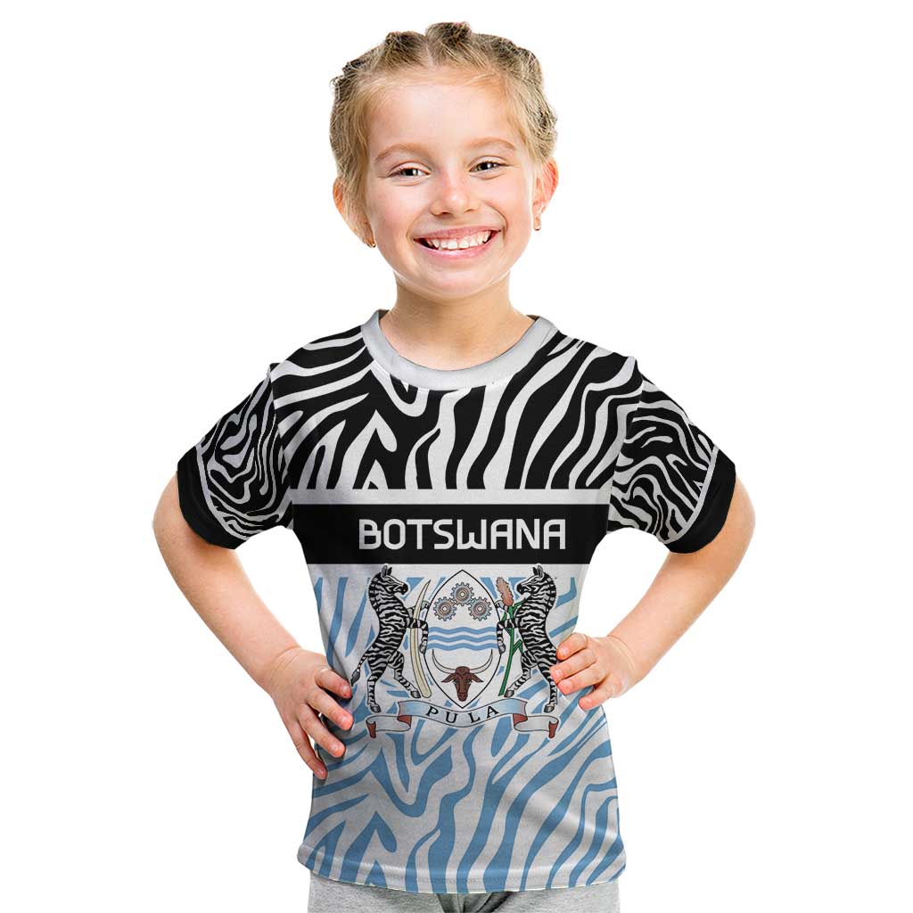 Botswana Personalized Kid T Shirt Zebra Skins Pattern - Wonder Print Shop