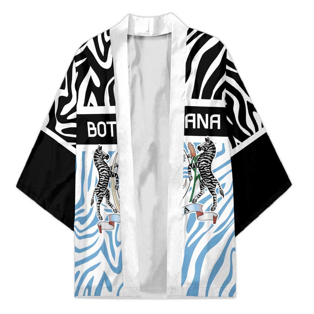 Botswana Personalized Kimono Zebra Skins Pattern - Wonder Print Shop