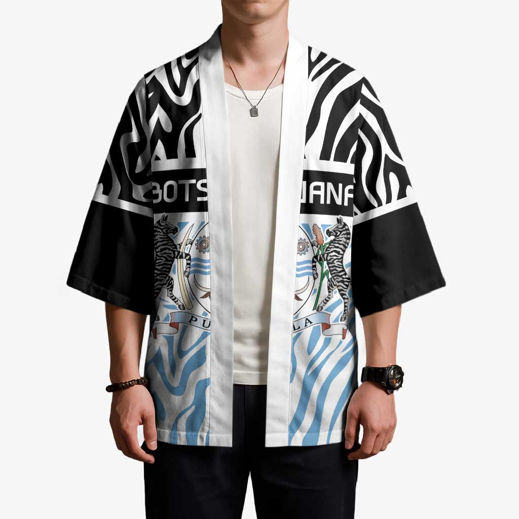 Botswana Personalized Kimono Zebra Skins Pattern - Wonder Print Shop