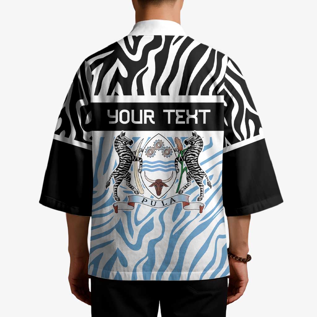 Botswana Personalized Kimono Zebra Skins Pattern - Wonder Print Shop