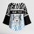 Botswana Personalized Kimono Sleeve Blouse Zebra Skins Pattern - Wonder Print Shop