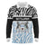 Botswana Personalized Long Sleeve Polo Shirt Zebra Skins Pattern - Wonder Print Shop