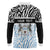 Botswana Personalized Long Sleeve Polo Shirt Zebra Skins Pattern - Wonder Print Shop