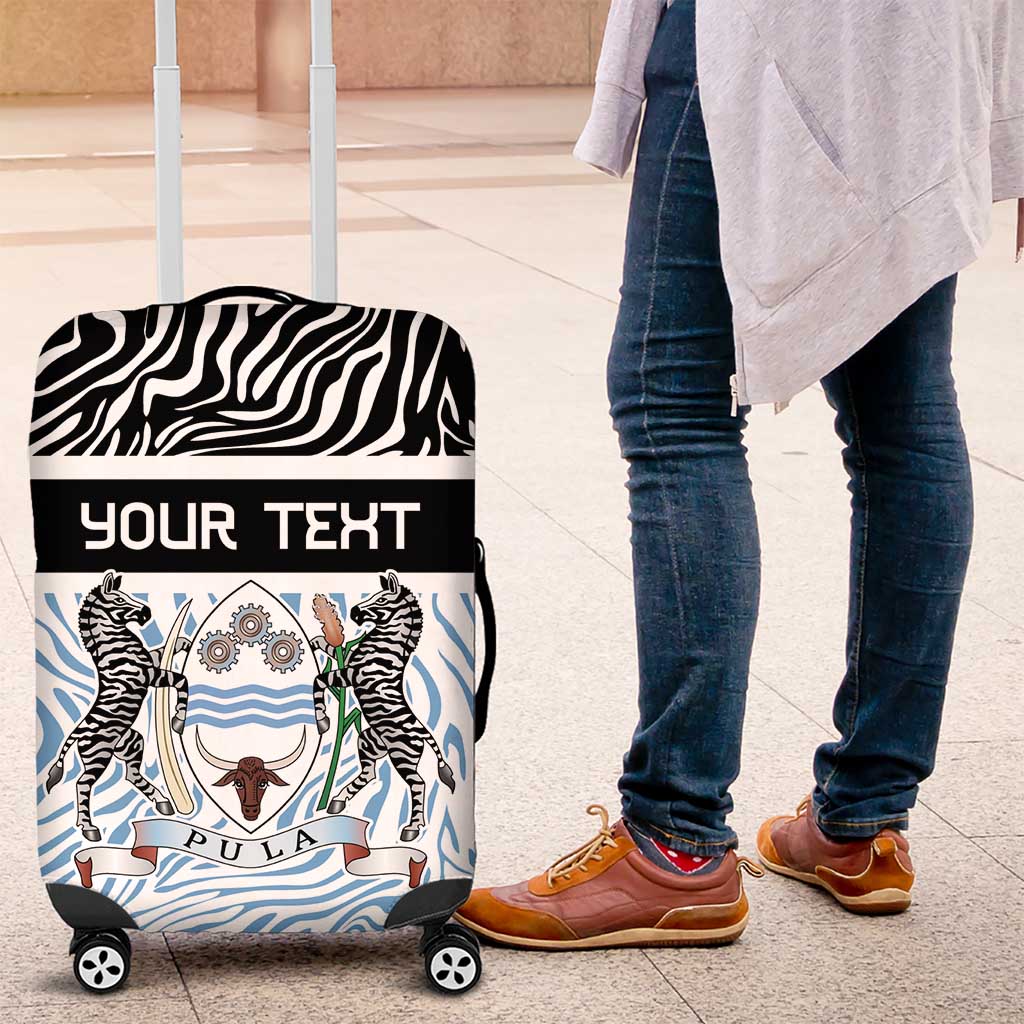 Botswana Personalized Luggage Cover Zebra Skins Pattern - Wonder Print Shop