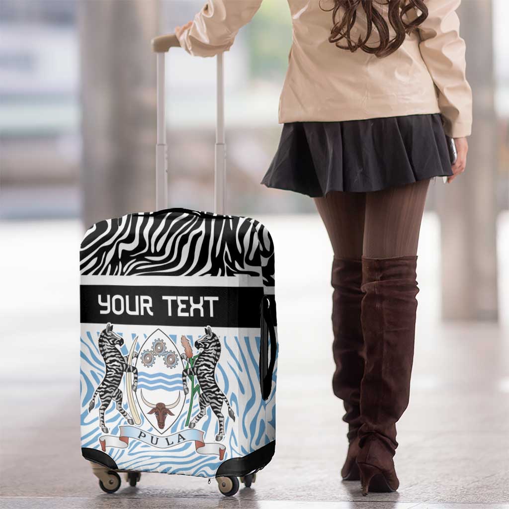 Botswana Personalized Luggage Cover Zebra Skins Pattern - Wonder Print Shop