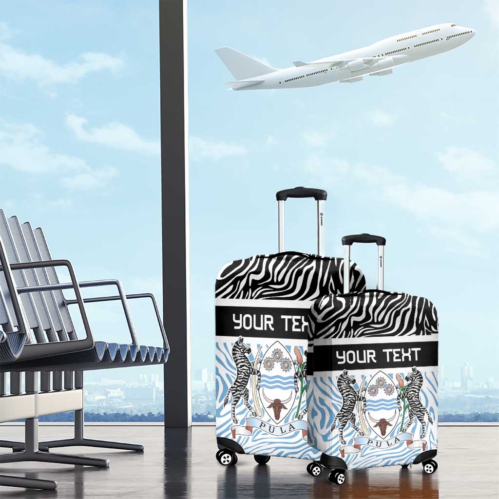Botswana Personalized Luggage Cover Zebra Skins Pattern - Wonder Print Shop
