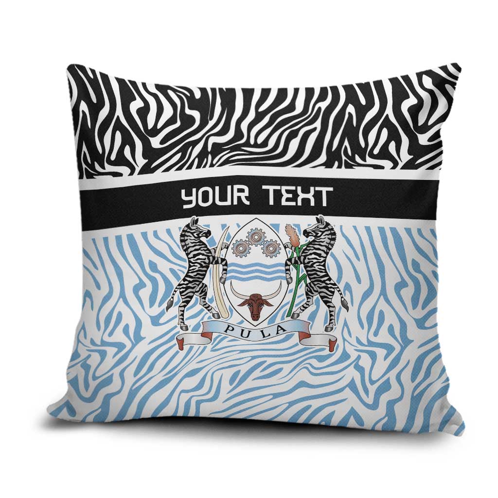 Botswana Personalized Pillow Cover Zebra Skins Pattern - Wonder Print Shop