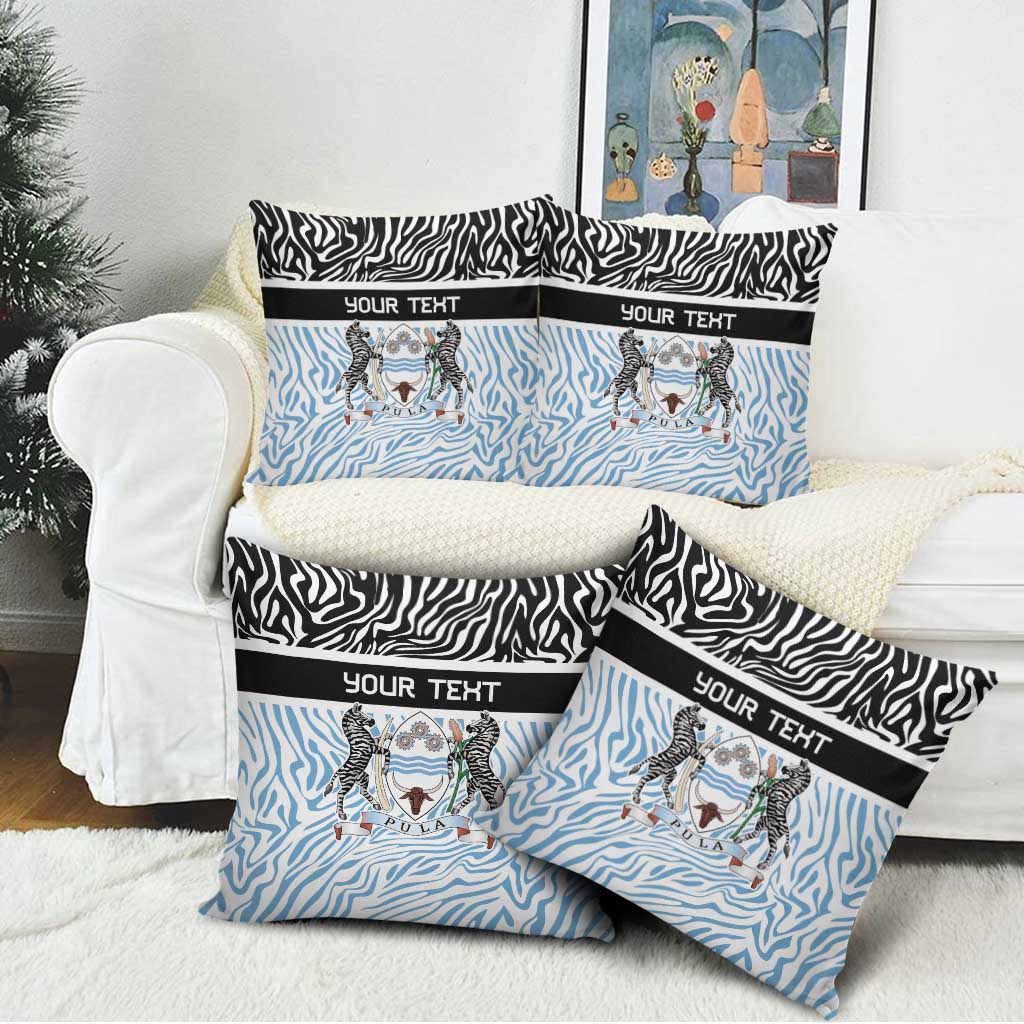 Botswana Personalized Pillow Cover Zebra Skins Pattern - Wonder Print Shop