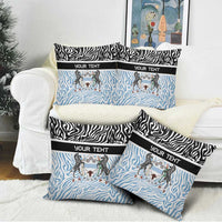 Botswana Personalized Pillow Cover Zebra Skins Pattern - Wonder Print Shop