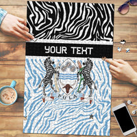 Botswana Personalized Puzzle Zebra Skins Pattern - Wonder Print Shop