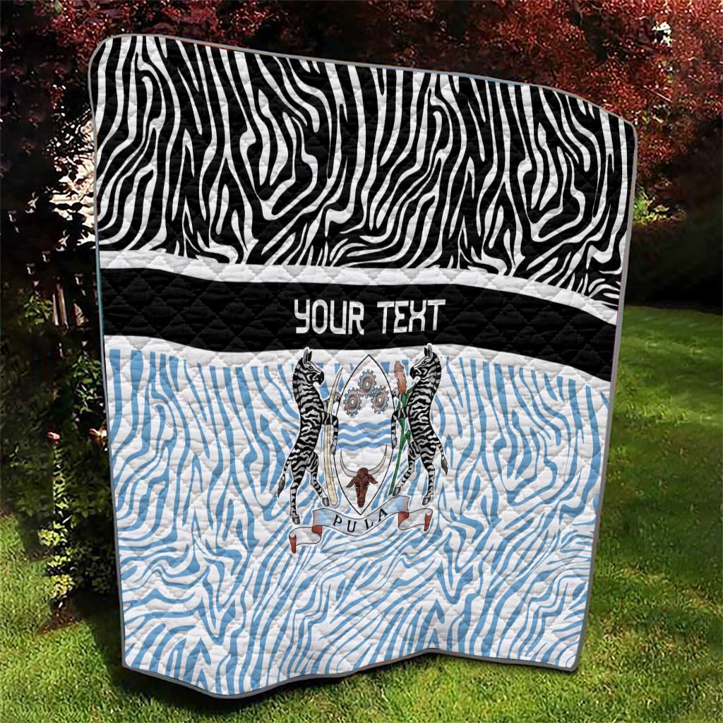 Botswana Personalized Quilt Zebra Skins Pattern - Wonder Print Shop