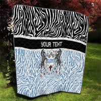 Botswana Personalized Quilt Zebra Skins Pattern - Wonder Print Shop