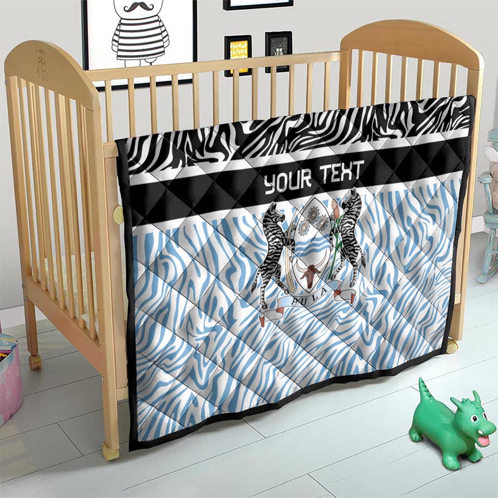 Botswana Personalized Quilt Zebra Skins Pattern - Wonder Print Shop