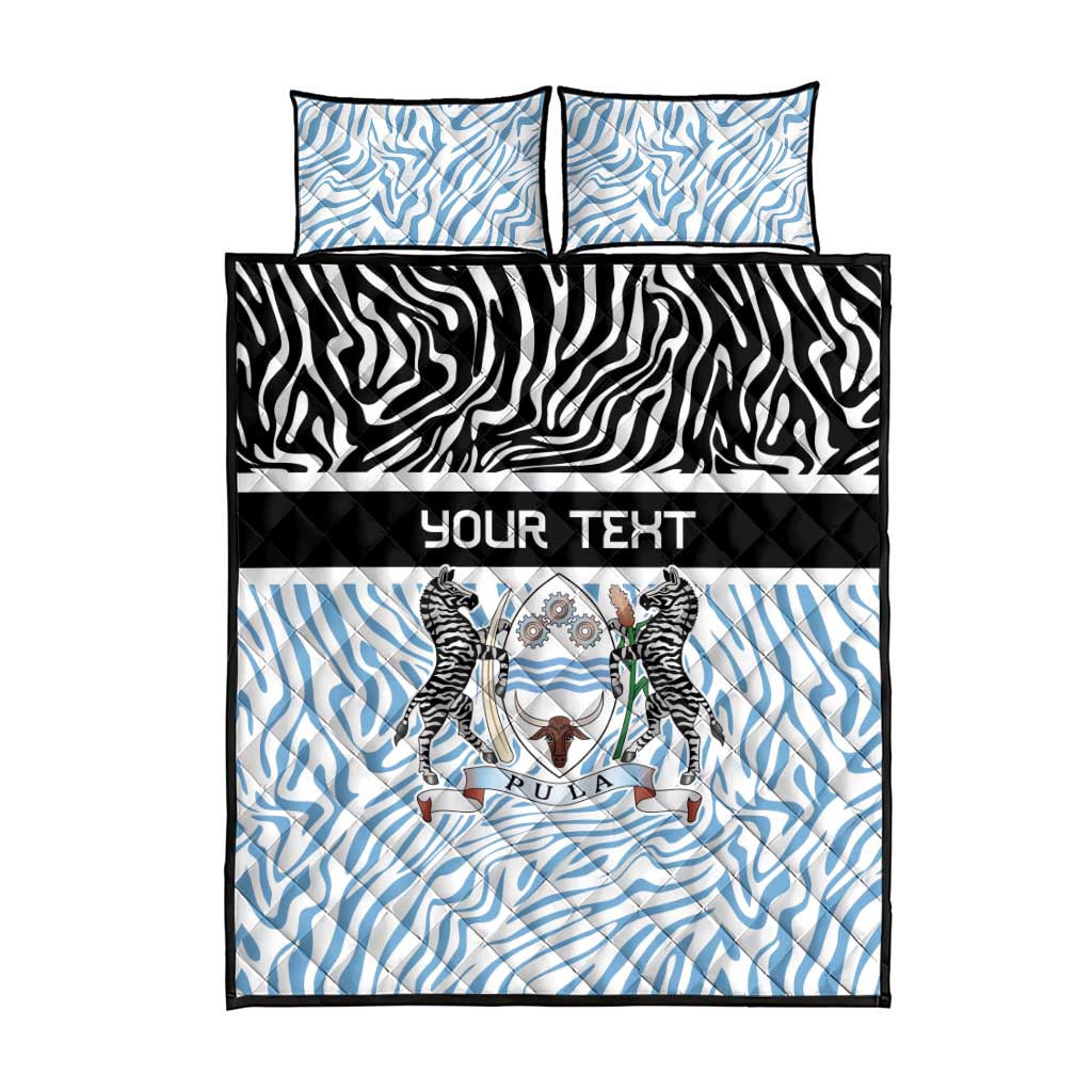 Botswana Personalized Quilt Bed Set Zebra Skins Pattern - Wonder Print Shop