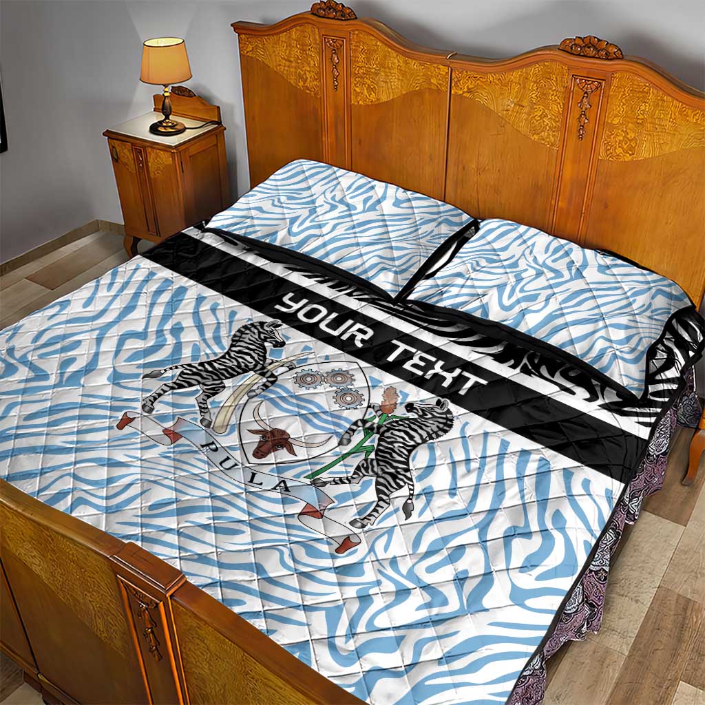 Botswana Personalized Quilt Bed Set Zebra Skins Pattern - Wonder Print Shop
