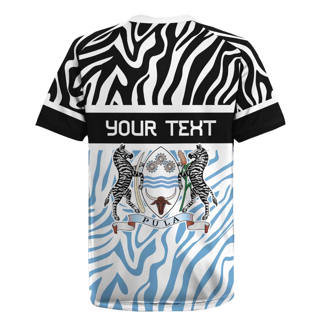 Botswana Personalized Rugby Jersey Zebra Skins Pattern - Wonder Print Shop
