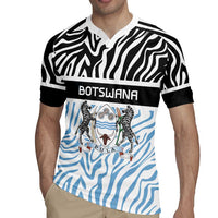 Botswana Personalized Rugby Jersey Zebra Skins Pattern - Wonder Print Shop