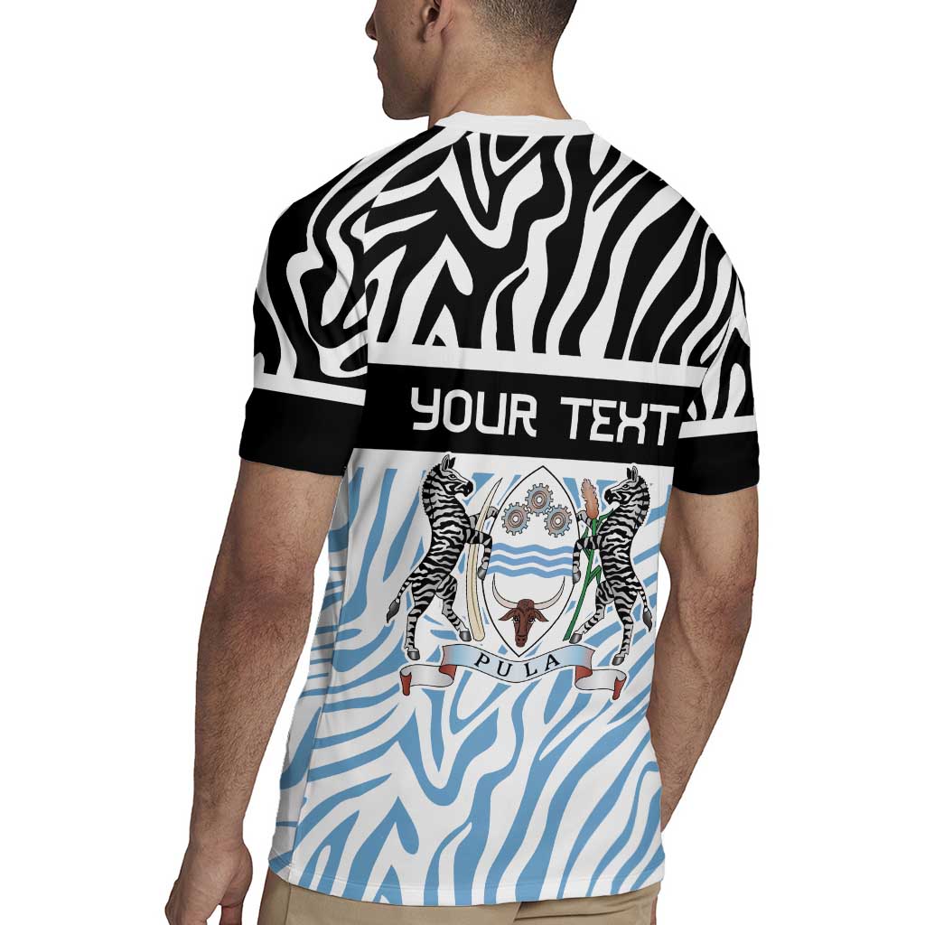 Botswana Personalized Rugby Jersey Zebra Skins Pattern - Wonder Print Shop