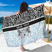 Botswana Personalized Sarong Zebra Skins Pattern - Wonder Print Shop