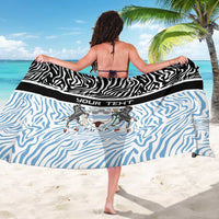Botswana Personalized Sarong Zebra Skins Pattern - Wonder Print Shop