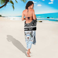 Botswana Personalized Sarong Zebra Skins Pattern - Wonder Print Shop