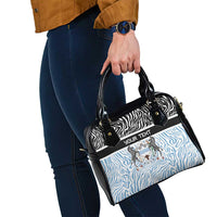 Botswana Personalized Shoulder Handbag Zebra Skins Pattern - Wonder Print Shop