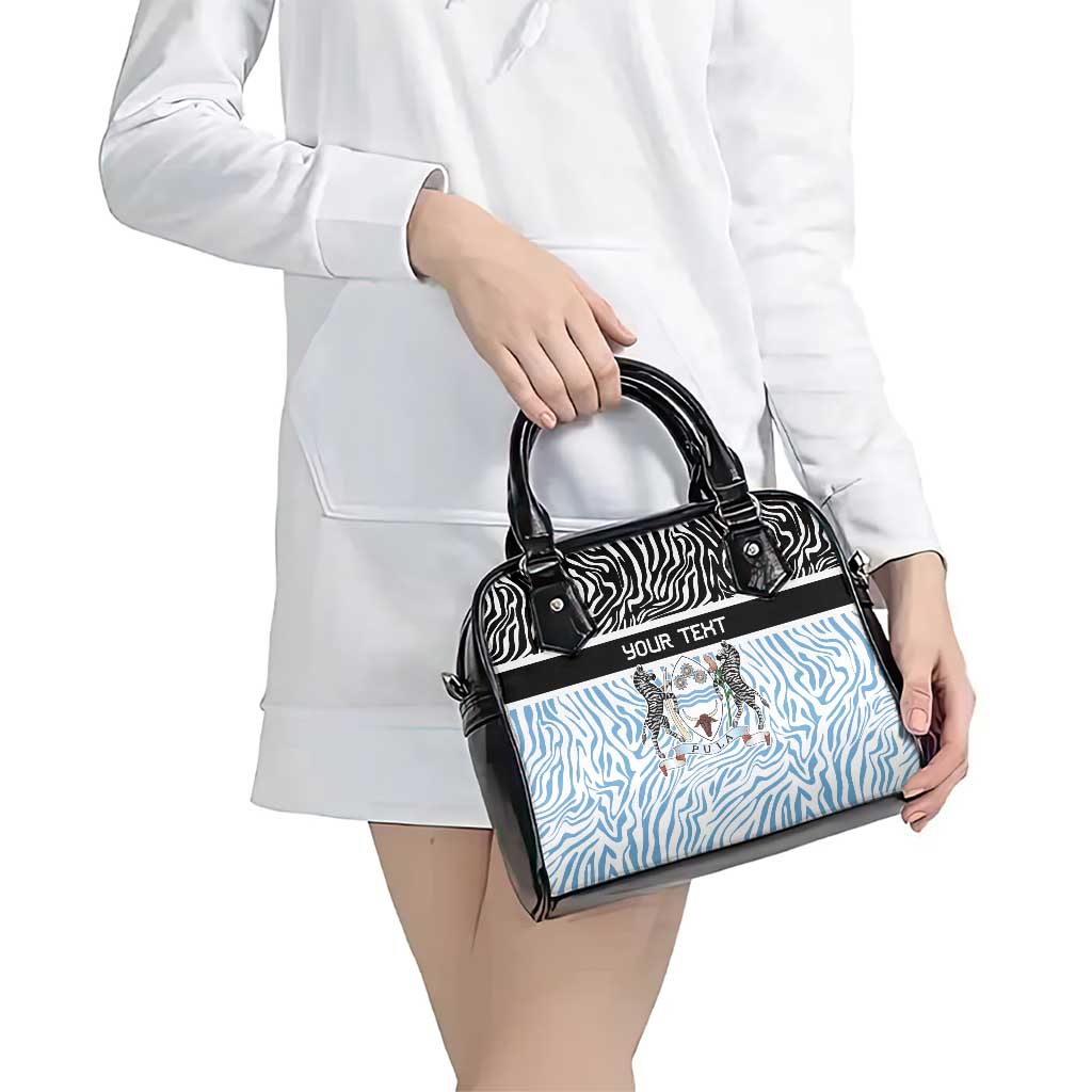 Botswana Personalized Shoulder Handbag Zebra Skins Pattern - Wonder Print Shop