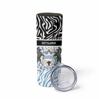 Botswana Personalized Skinny Tumbler Zebra Skins Pattern - Wonder Print Shop