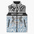 Botswana Personalized Sleeveless Puffer Jacket Zebra Skins Pattern - Wonder Print Shop