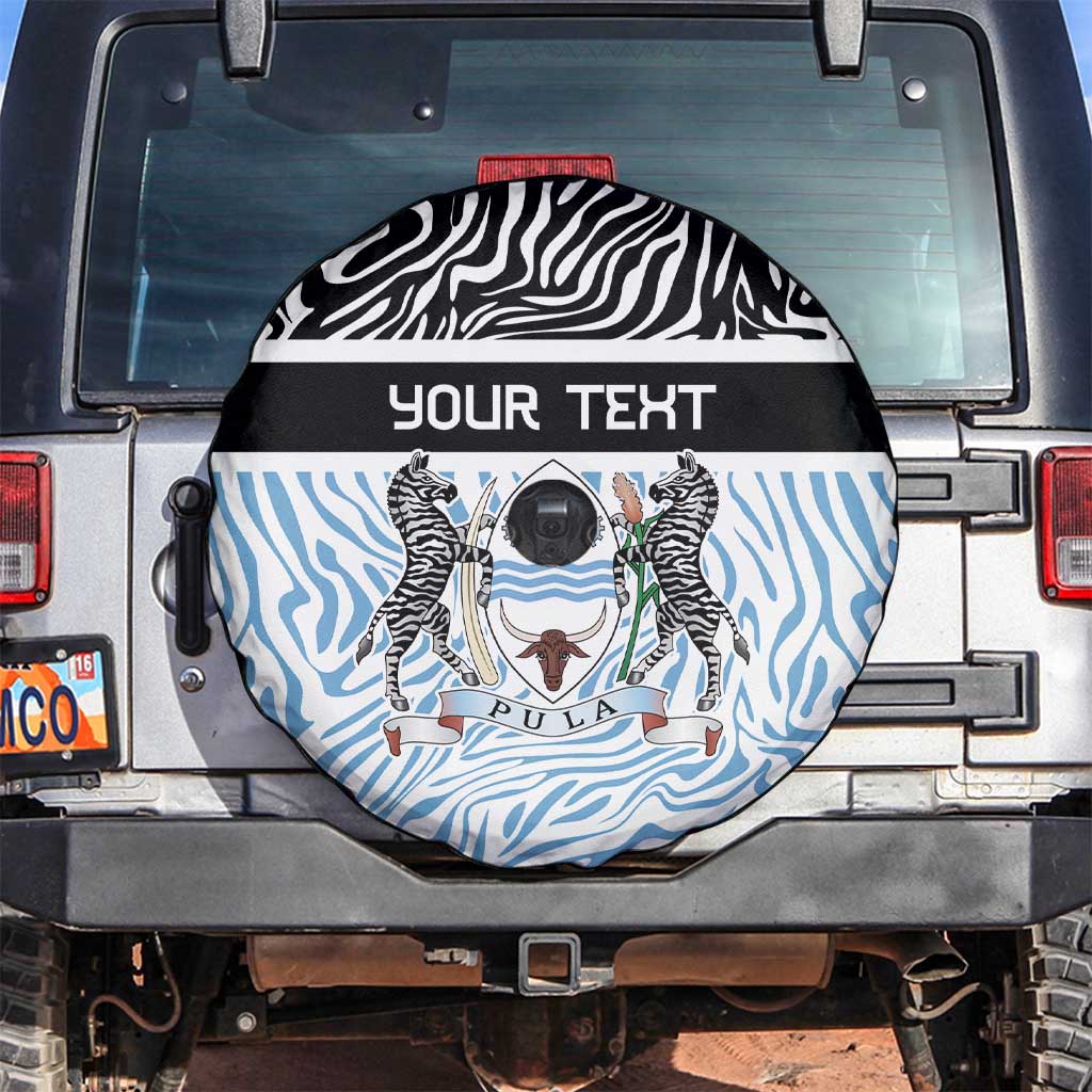 Botswana Personalized Spare Tire Cover Zebra Skins Pattern - Wonder Print Shop