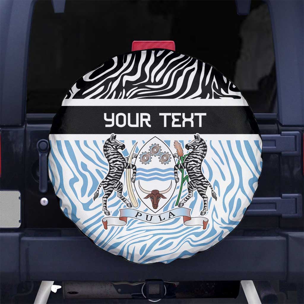 Botswana Personalized Spare Tire Cover Zebra Skins Pattern - Wonder Print Shop