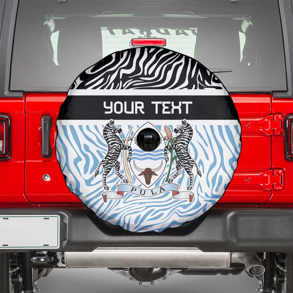 Botswana Personalized Spare Tire Cover Zebra Skins Pattern - Wonder Print Shop