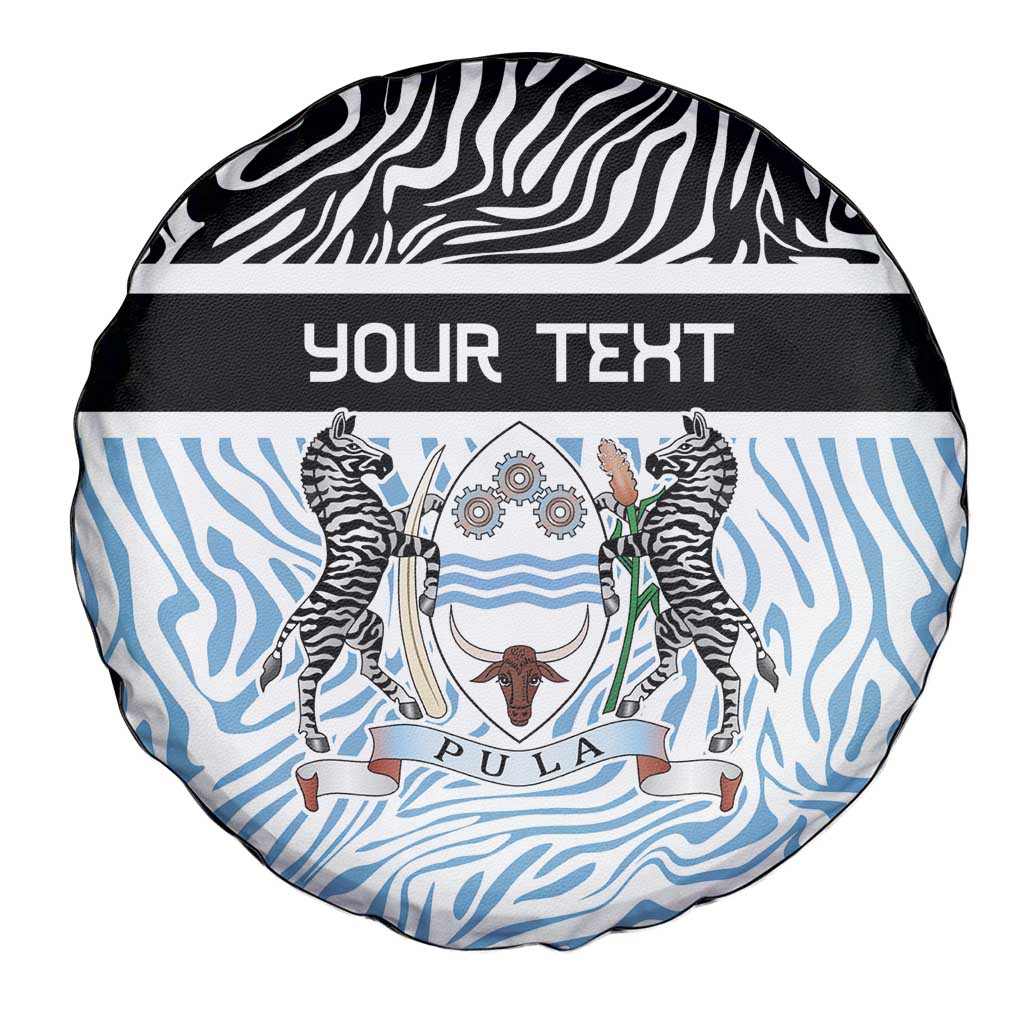 Botswana Personalized Spare Tire Cover Zebra Skins Pattern - Wonder Print Shop