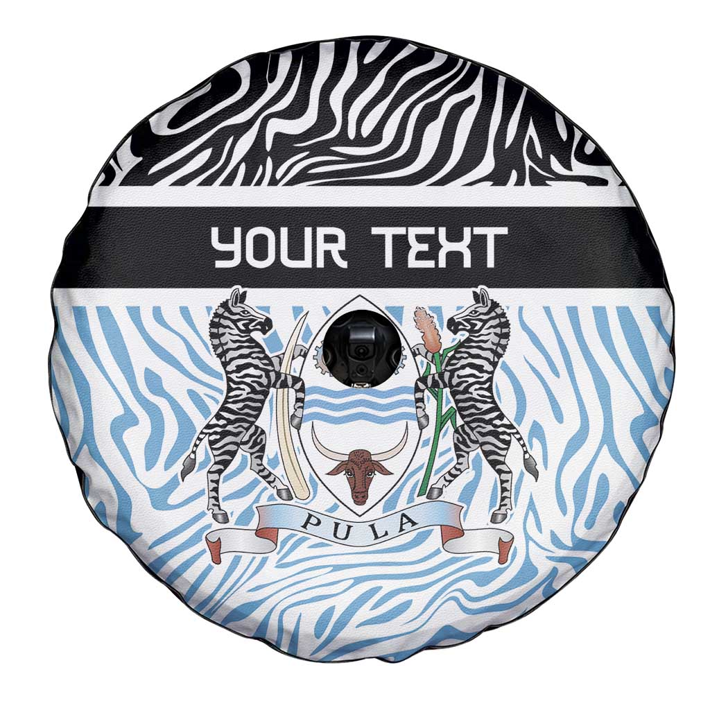 Botswana Personalized Spare Tire Cover Zebra Skins Pattern - Wonder Print Shop
