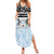 Botswana Personalized Summer Maxi Dress Zebra Skins Pattern - Wonder Print Shop