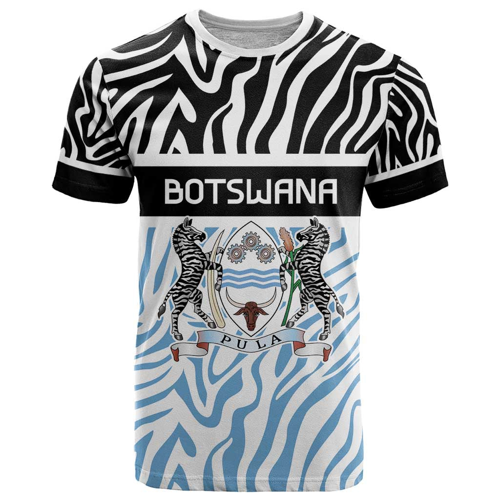 Botswana Personalized T Shirt Zebra Skins Pattern - Wonder Print Shop